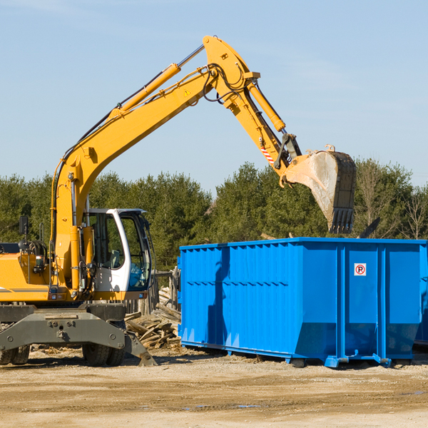 are there any restrictions on where a residential dumpster can be placed in Bruneau ID